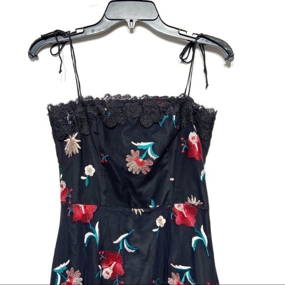 BB Dakota Let's Dance Mesh Embroidered Fairy Grunge Midi Dress 4 NWOT - Picture 7 of 16